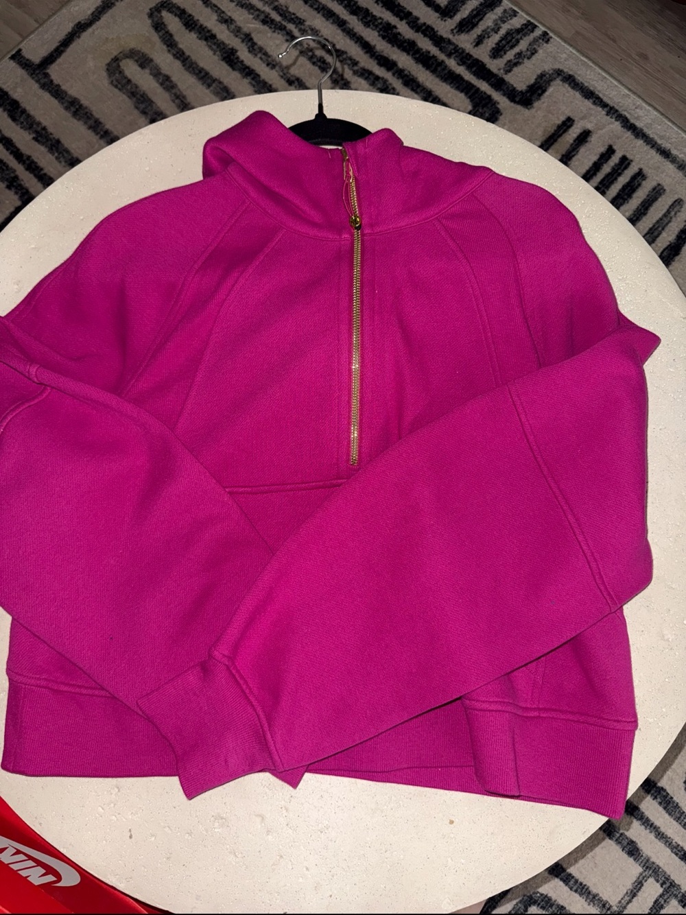 lululemon athletica Fuchsia Half-Zip scuba